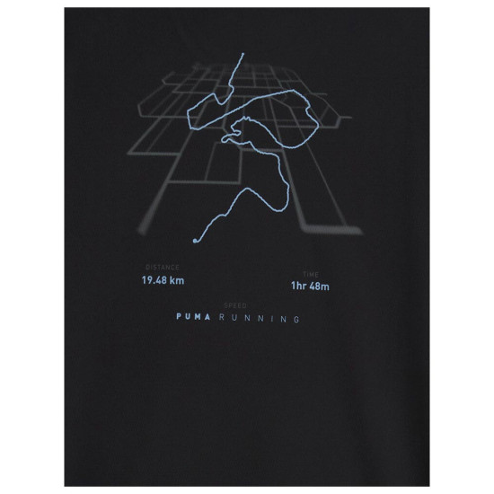 Puma Ανδρική κοντομάνικη μπλούζα Run Illustrative Graphic T-Shirt